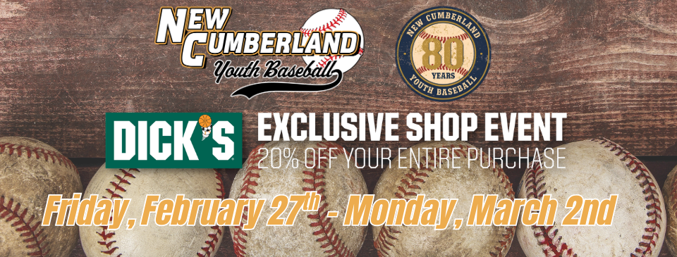 NCYBA Dick's Shop Event